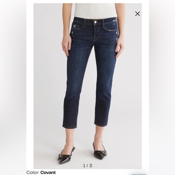 Frame Denim Denim - Frame Le Garçon Crop Jeans Covant Size 27